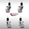 Service Caster 3'' SS Nylon Wheel Swivel 1-3/4'' Expanding Stem Caster Set 2 Brakes, 4PK SCC-SSEX20S314-NYS-2-TLB-2-134 - alternate 3
